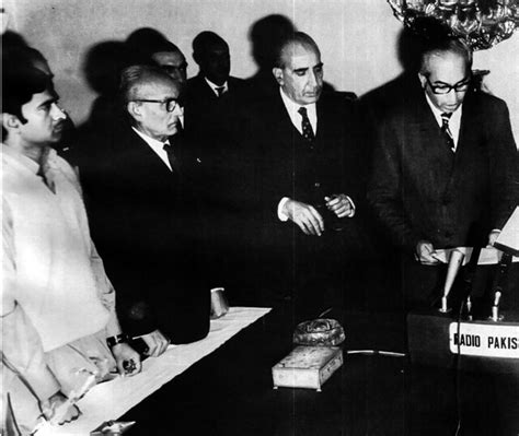 Zulfikar Ali Bhutto takes oath as President and Chief Mart… | Flickr