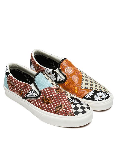 Vans Mens Classic Slip On - Tiger Patchwork | SurfStitch