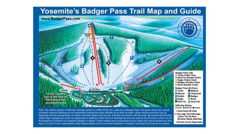 Badger Pass Ski Map And Resort Information - Free Piste Map