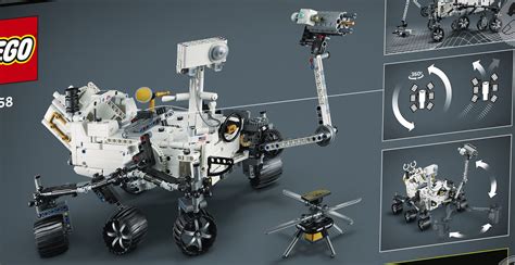 Lego’s Mars Rover Perseverance has 360-degree steering and a swinging ...