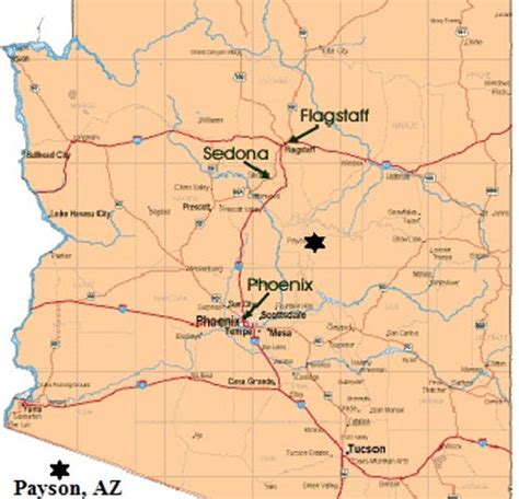 Map Of Payson Arizona - Reba Valera