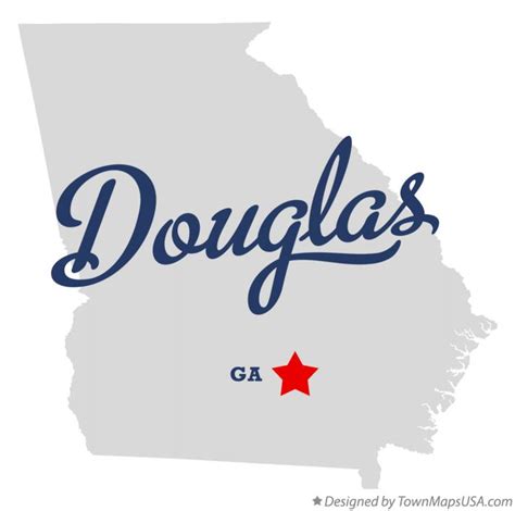 Map of Douglas, GA, Georgia