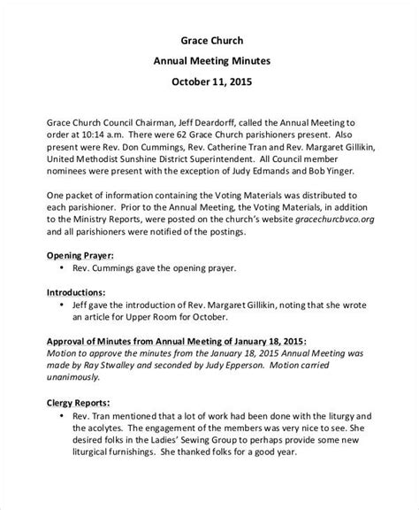 11+ Church Meeting Minutes Templates - Word, Apple Pages, Google Docs | Free & Premium Templates