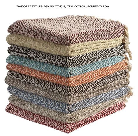 Cotton Jacquard Throw Blanket Manufacturer in Mumbai Maharashtra India | ID - 4540921