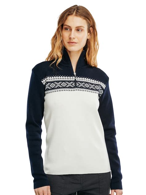 Dalestølen sweater - Women - Offwhite/Navy - Dale of Norway - Dale of ...