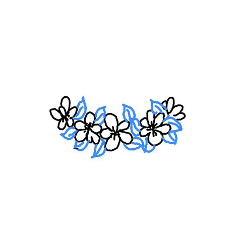 How to Draw a Flower Crown - Step by Step Easy Drawing Guides - Drawing ...