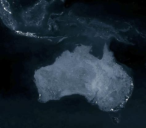 Australia at night Photograph by Science Photo Library