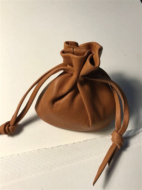 Leather Pouch Leather Drawstring Pouch Leather Bag Coin - Etsy | Drawstring pouch, Leather pouch ...