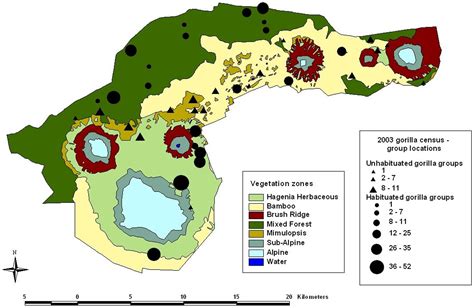 Mountain Gorilla Habitat Map