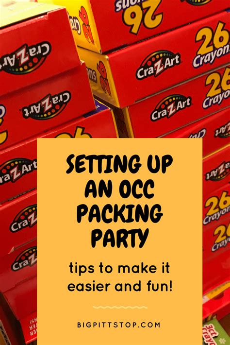 OCC Shoebox Packing Tips | Packing Party Ideas - BIGPITTSTOP