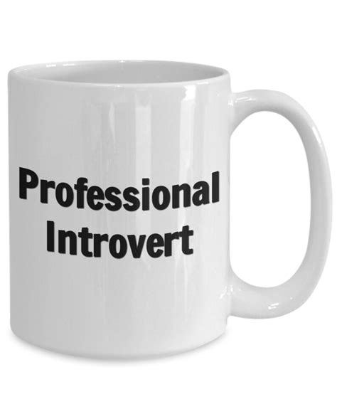 Professional Introvert Mug large funny mugs introvert coffee | Etsy