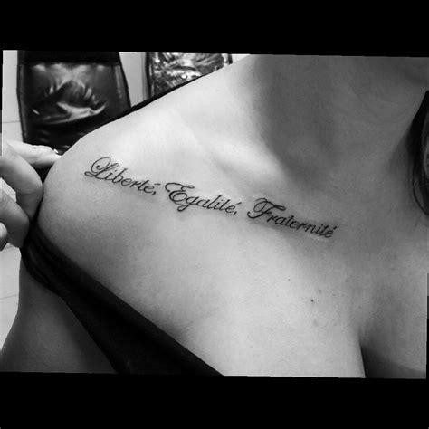 Liberte Egalite Fraternite Tattoo