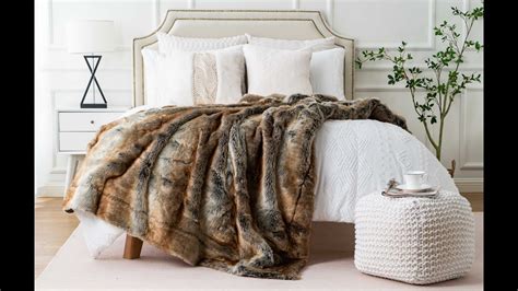 Ultimate Luxury Faux Fur Blanket - YouTube