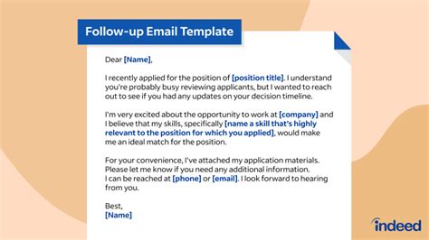 How To Write a Follow-Up Email After a Job Application | Indeed.com