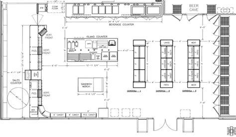 Convenience Store Design Layout Floor Plan - floorplans.click