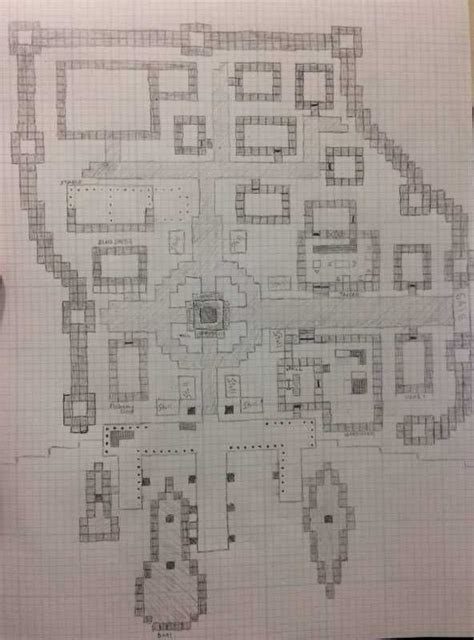 A completed floor plan of my upcoming small town. Time to get to work ...