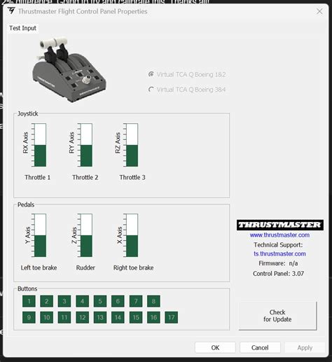 Thrustmaster Boeing Throttle Quadrant Calibration - Hardware & Peripherals - Microsoft Flight ...