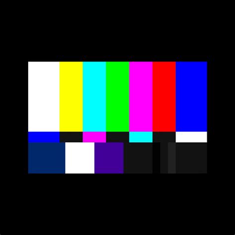 SMPTE TV Color Bars Test Pattern | Glitch Goods by Rob Sheridan