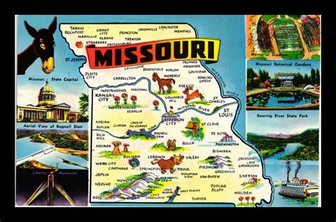 Missouri State MAP and Landmarks | United States - Missouri - Other ...