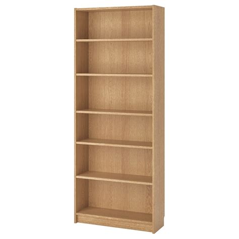 BILLY oak veneer, Bookcase, 80x28x202 cm - IKEA