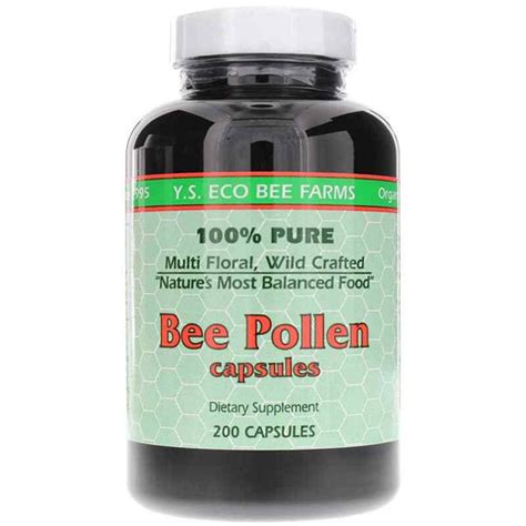 Bee Pollen Capsules, YS Organic Bee Farms