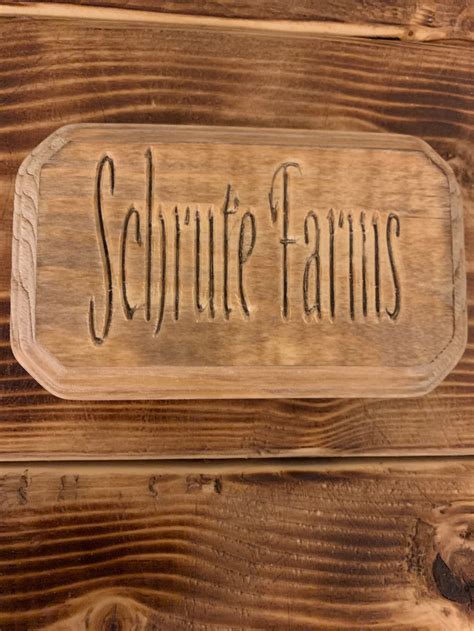 Schrute Farms Sign | Etsy