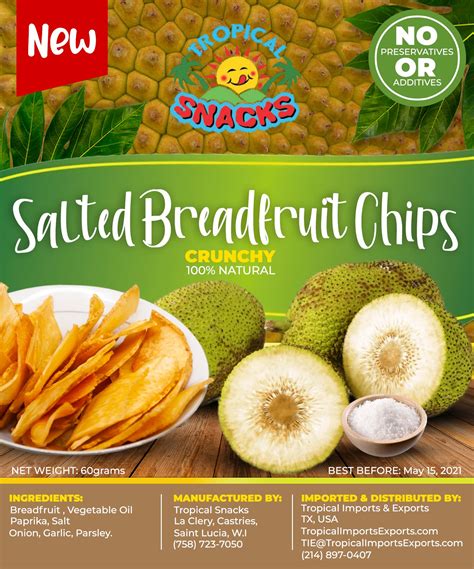 Salted Breadfruit Chips - Tropical Imports & Exports