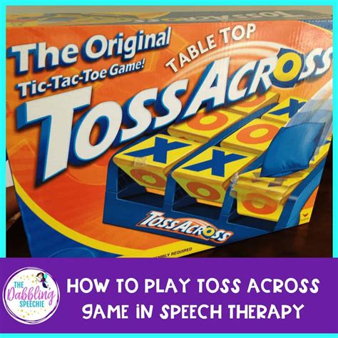 Toss Across Game In Speech Therapy - thedabblingspeechie