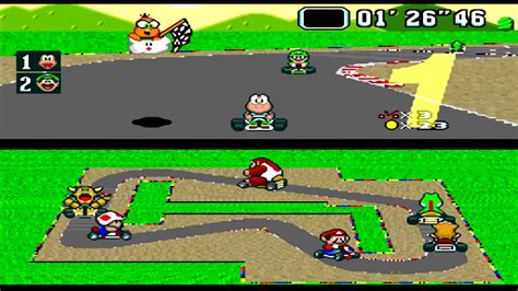 Breve gameplay Mario Kart Snes (60fps) - YouTube