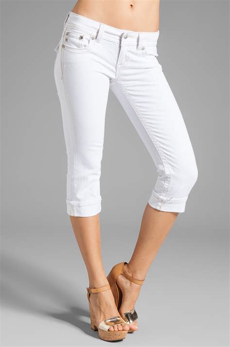 White Capri Jeans | Bbg Clothing