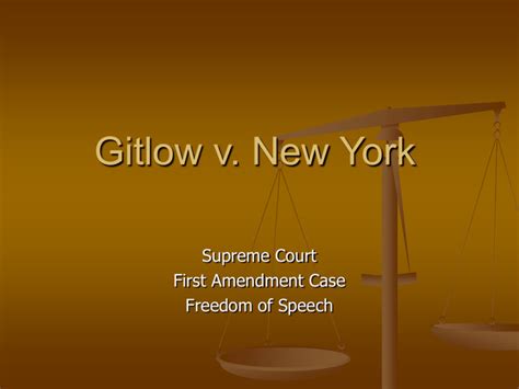 Gitlow vs. New York