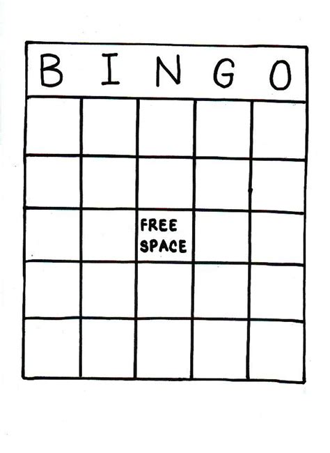 Blank Bingo Template Printable – Printable Bingo Cards