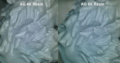 A comparison between 4K & 8K resin printed with Mighty 8K. It might not be noticeable with our ...