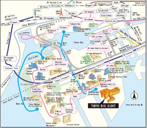 Map | TOKYO BIG SIGHT -Tokyo International Exhibition Center- | Odaiba, Tokyo, Japan travel