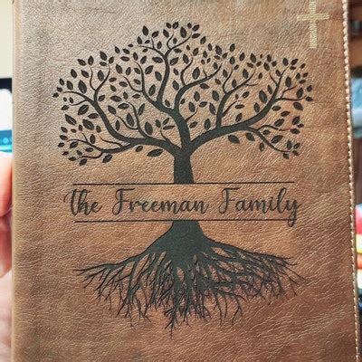 Personalized Family Bible Custom NIV Family Tree Journaling Bible Engraved Bible Wedding Bible ...