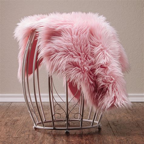 Chanasya Super Soft Faux Fur Fake Pink Cover Rug » Petagadget