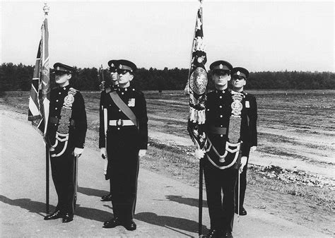 Colour Party, 1st Battalion The Queen's Regiment at the Queen's Jubilee Parade, BAOR, Sennelager ...