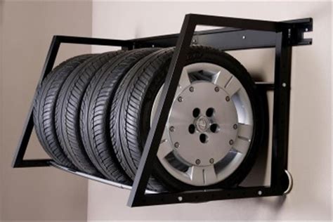 Heavy-Duty Wall Mounted Wheel & Tire Storage Rack by Hyloft HL01000 ...