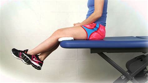 Seated Assisted Knee Flexion Extension - YouTube