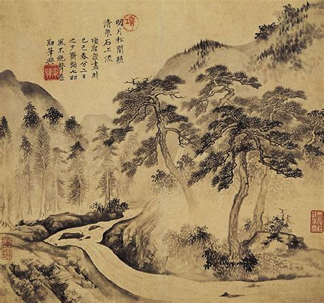 Wang Wei | Paysage encre de chine, Art chinois, Comment peindre