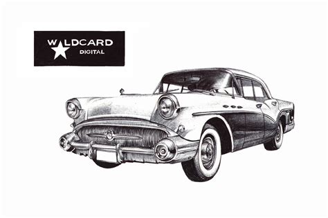 Retro Car Sketch at PaintingValley.com | Explore collection of Retro ...