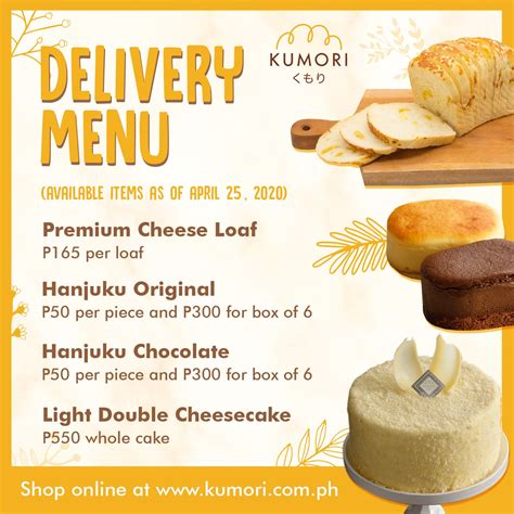 Kumori's Cheesy Desserts Are Now Available For Delivery