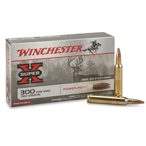 Winchester Super-X Rifle, .300 Winchester Magnum, PP, 180 Grain, 20 ...