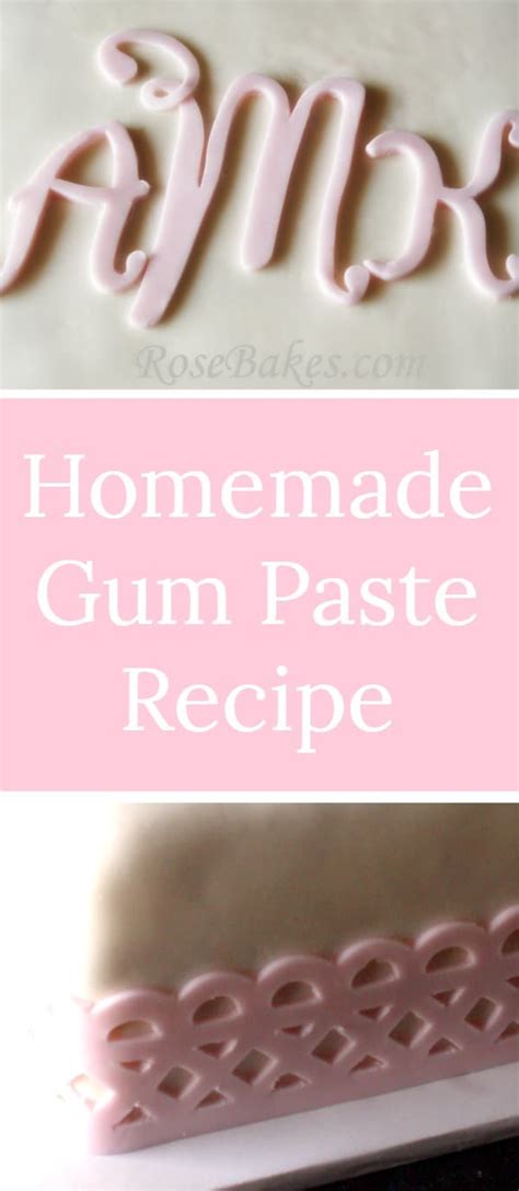 Homemade Gum Paste Recipe (Great for Cricut Cake!) | Rose Bakes