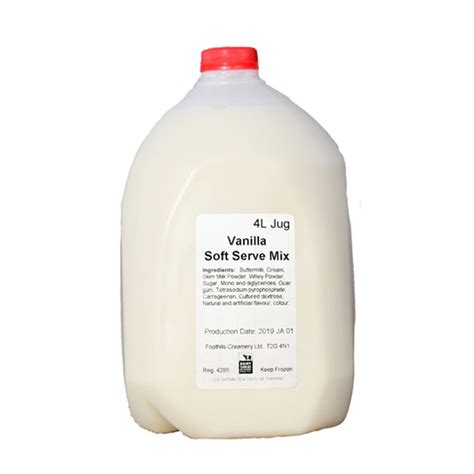 Vanilla Soft Serve Ice Cream Mix - 4L x 4