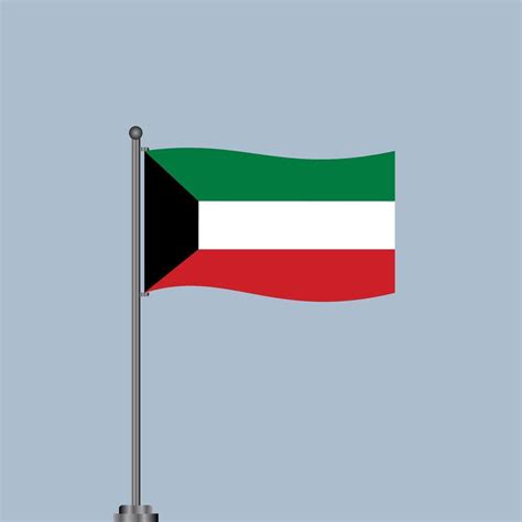 Illustration of Kuwait flag Template 13350407 Vector Art at Vecteezy