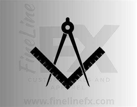 Architect Drafting Compass And Square Vinyl Decal Sticker