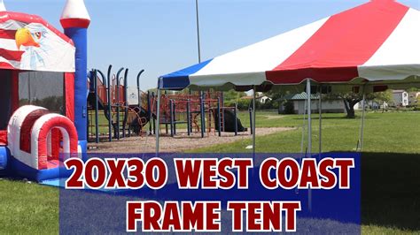 20x30 West Coast Frame Tent Setup | How to: Tent Assembly - YouTube