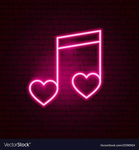 Love Music Neon Sign. Vector Illustration of Romance Promotion. Download a Free Preview or High ...