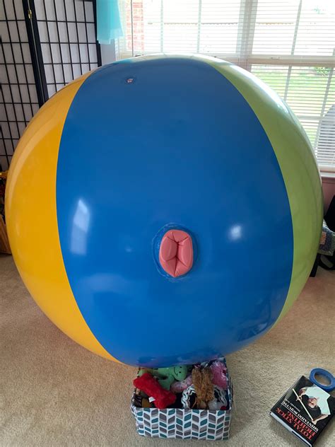 Huge Beach Ball With Built-In Inflatable Pleasure Tube made | Etsy